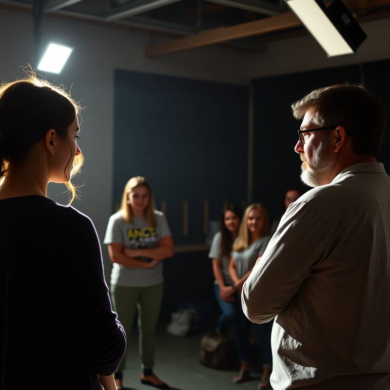 Schauspielkurs in Aktion